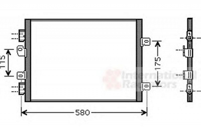 VAN WEZEL 43005341 -  Конденсатор, кондиционер